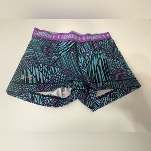 Under Armour blue and purple shorts
